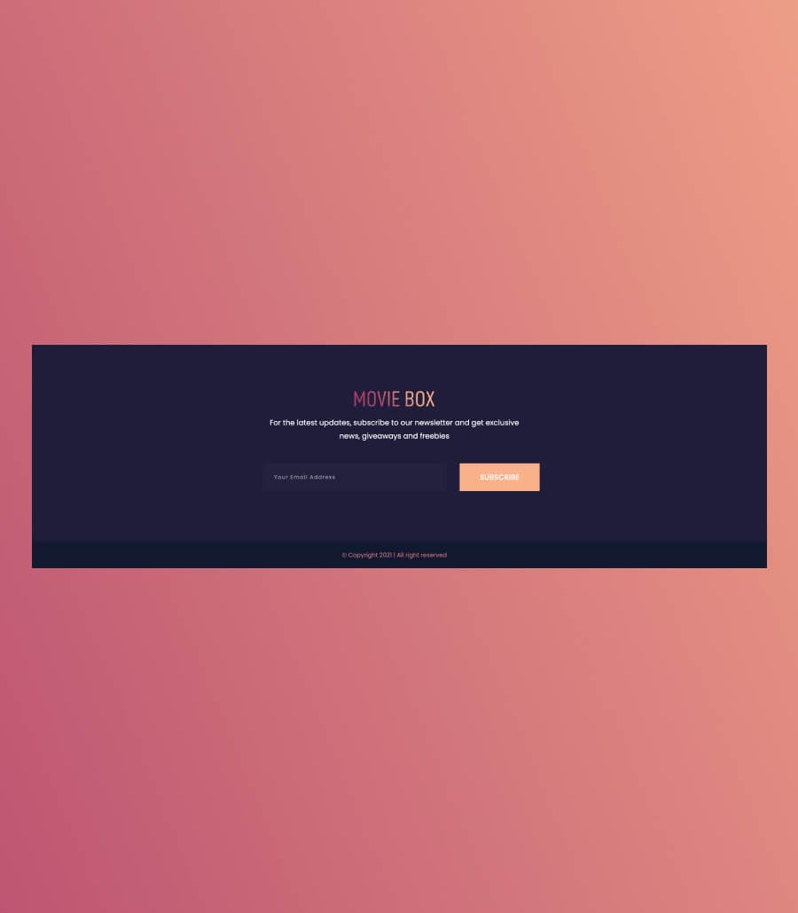Movie Box Footer Section For Gutenberg thumbnail