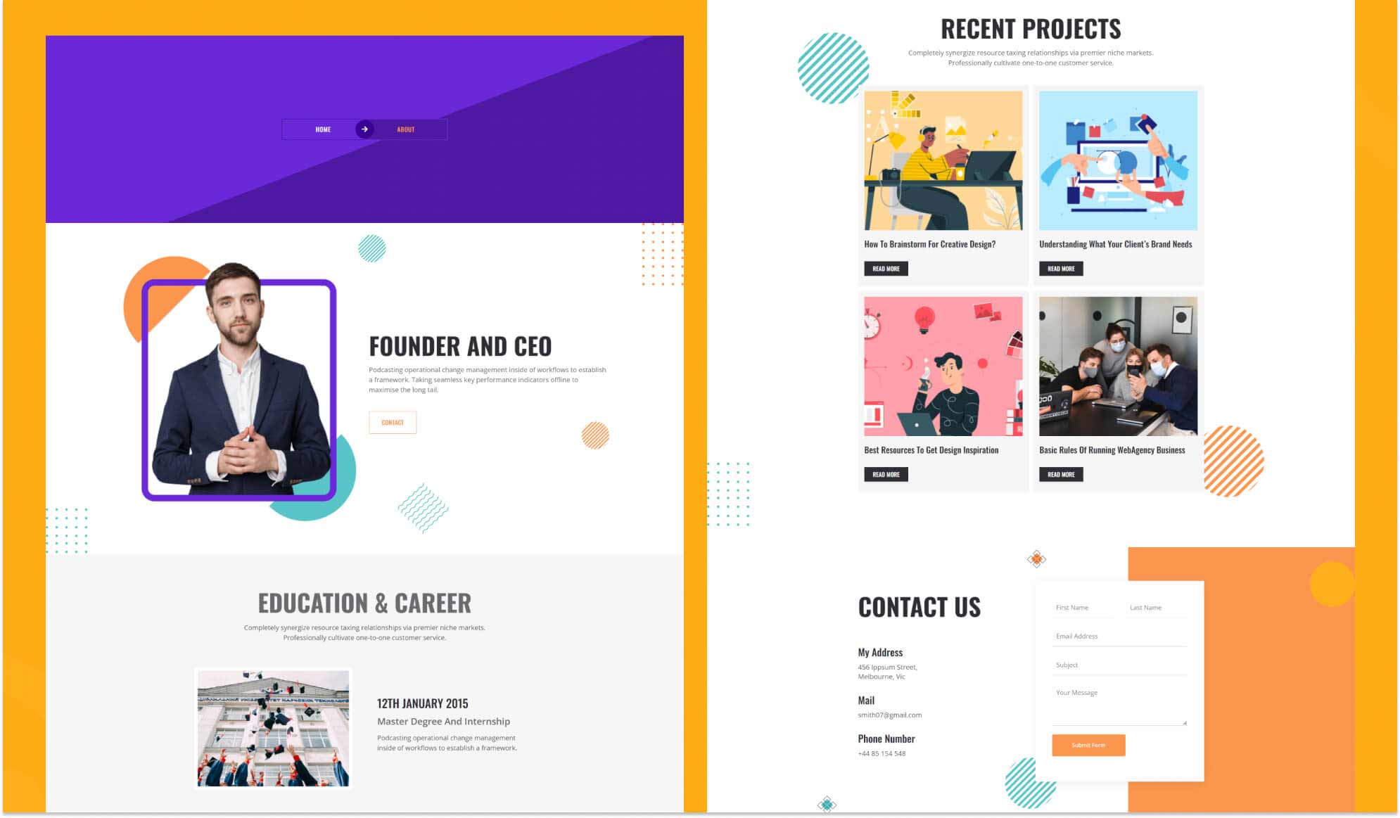 Smith Consulting About Page For Gutenberg By Templately