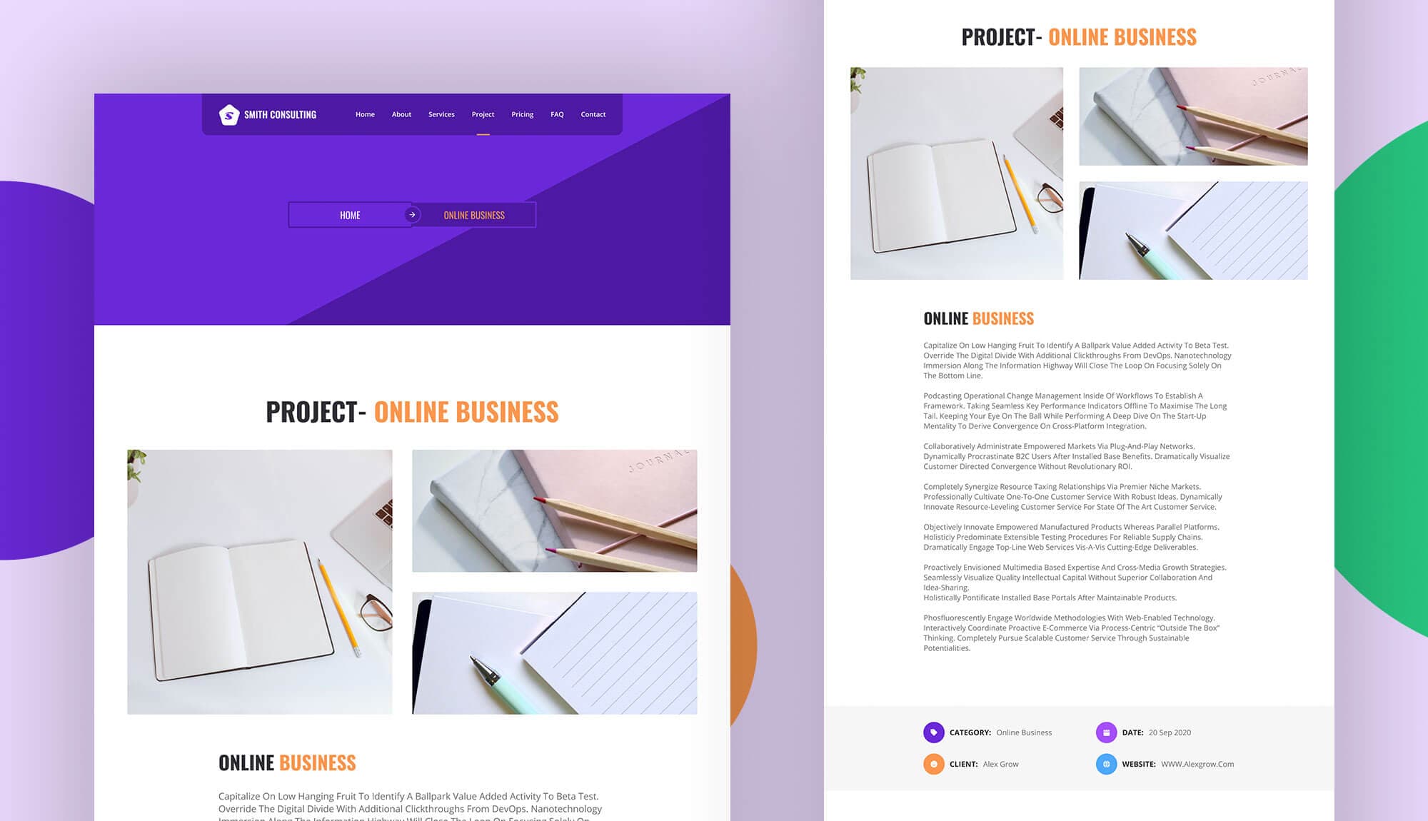 Smith Consulting Project Details Page Banner