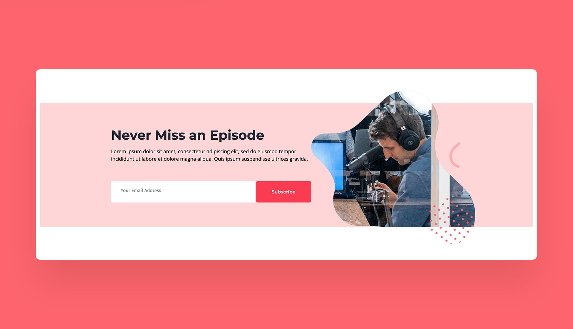 Podcastpress Subscription Section For Gutenberg Banner