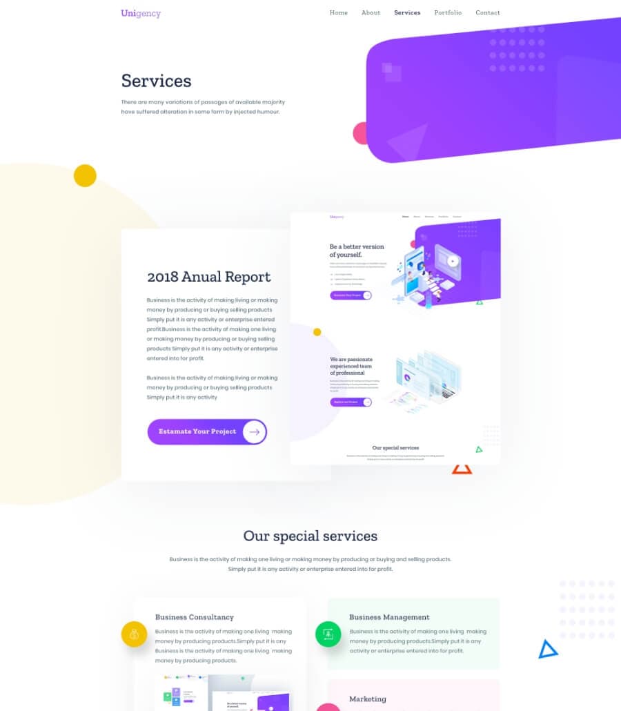 Unigency Agency Template Services thumbnail