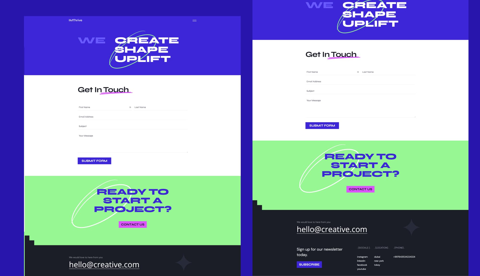 IMThrive Contact Page Banner