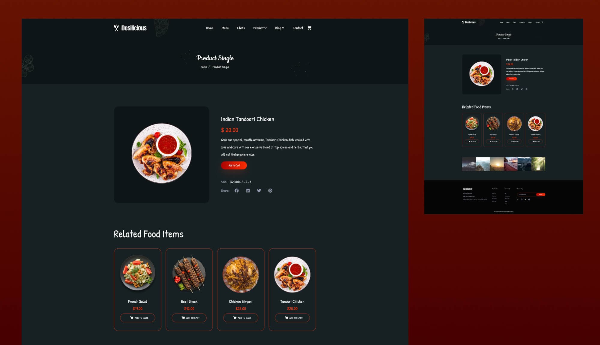 Desilicious Product Single Page Banner
