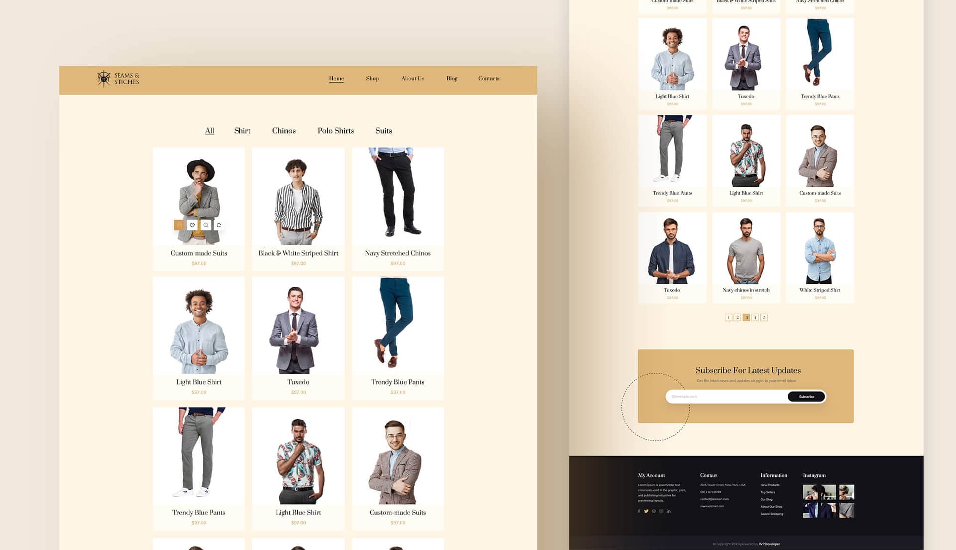 Seam & Stitches Shop Page By Templately