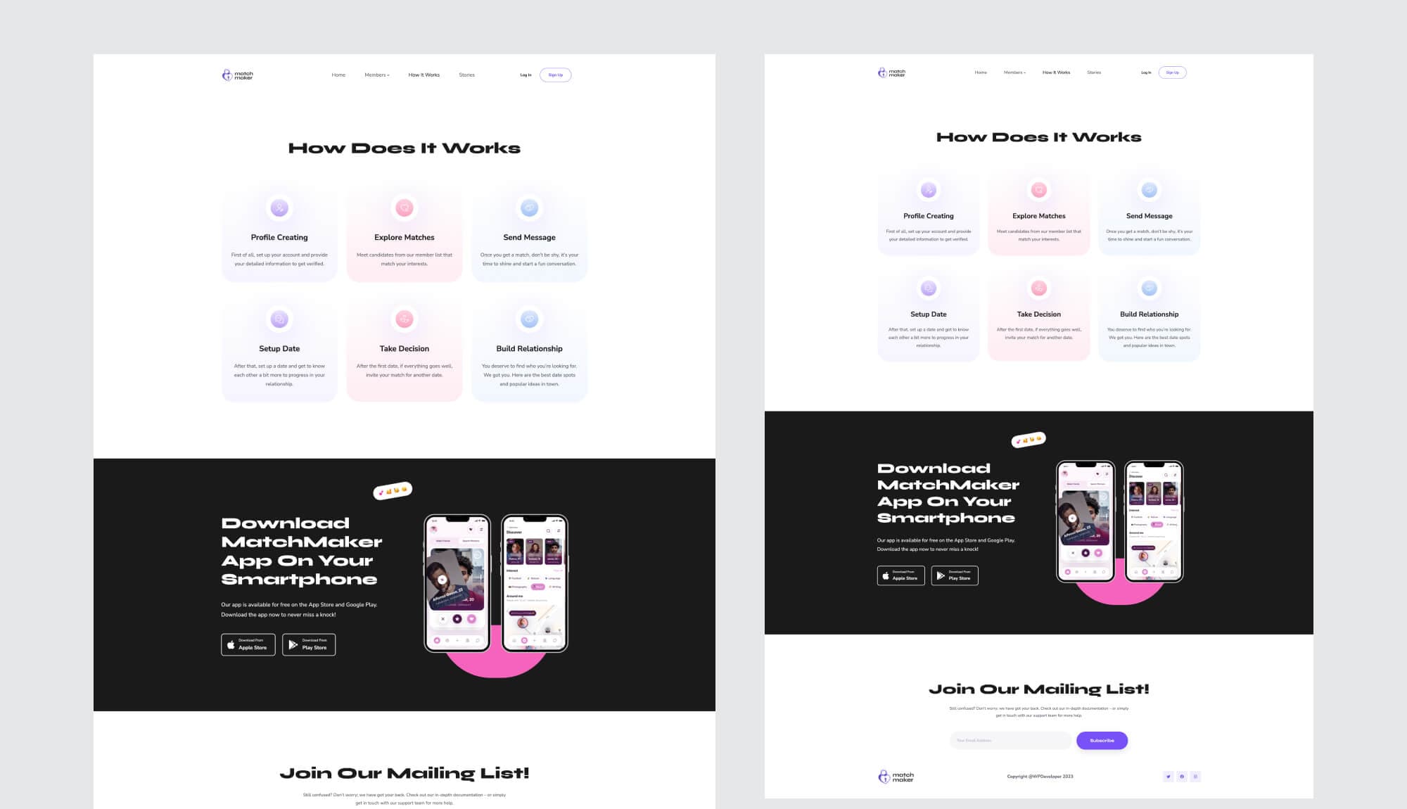 MatchMaker How It Works Page For Gutenberg Banner