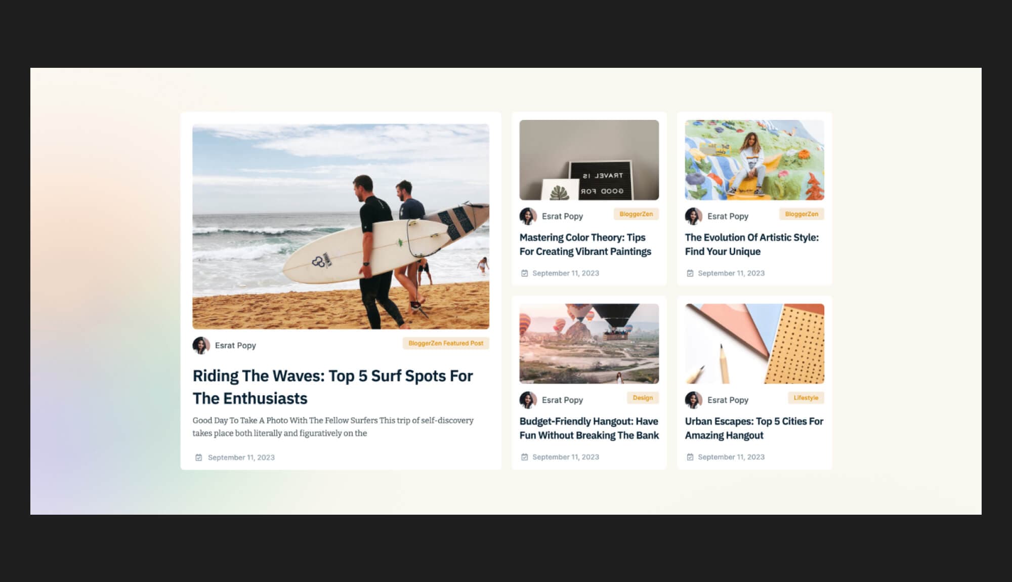 BloggerZen Featured Posts Section Banner