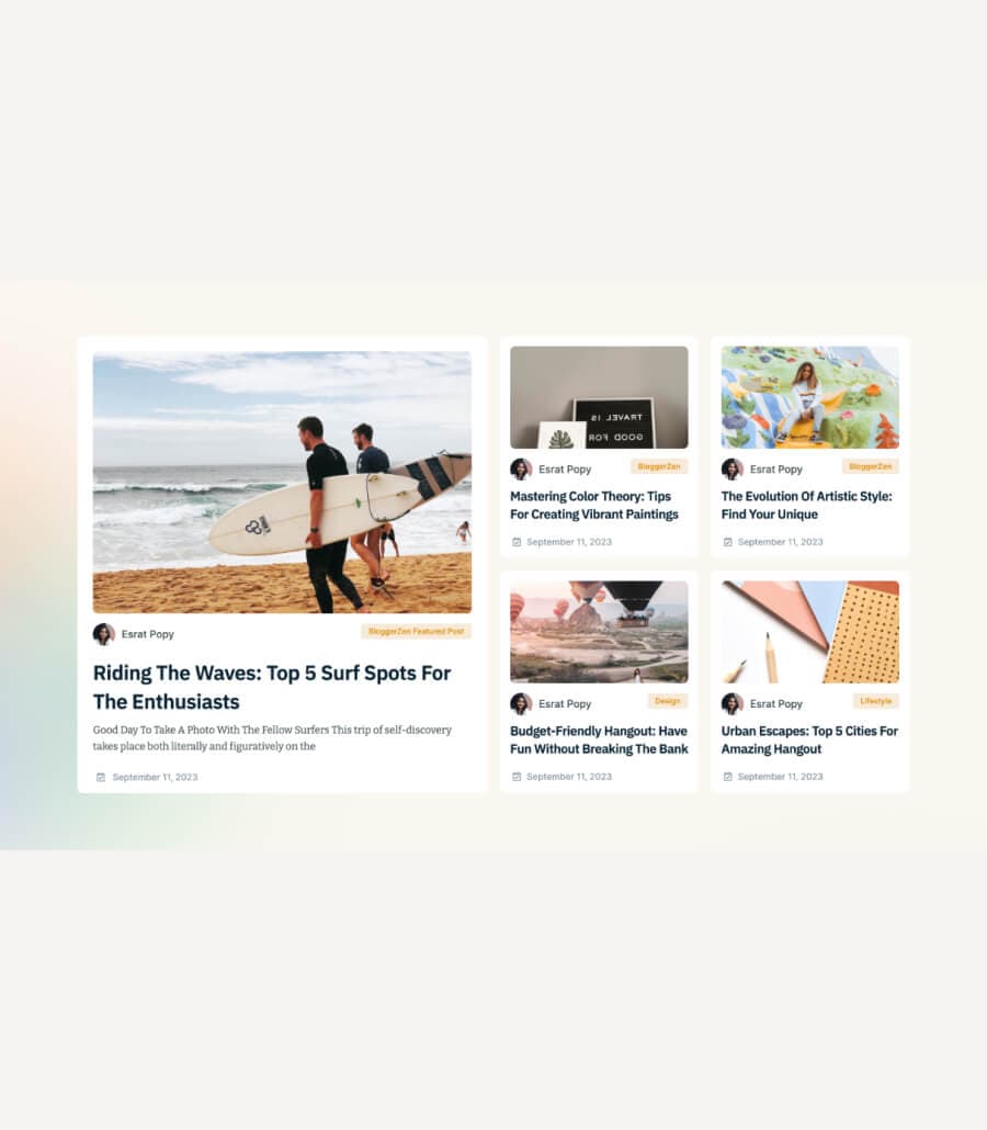 BloggerZen Featured Posts Section thumbnail