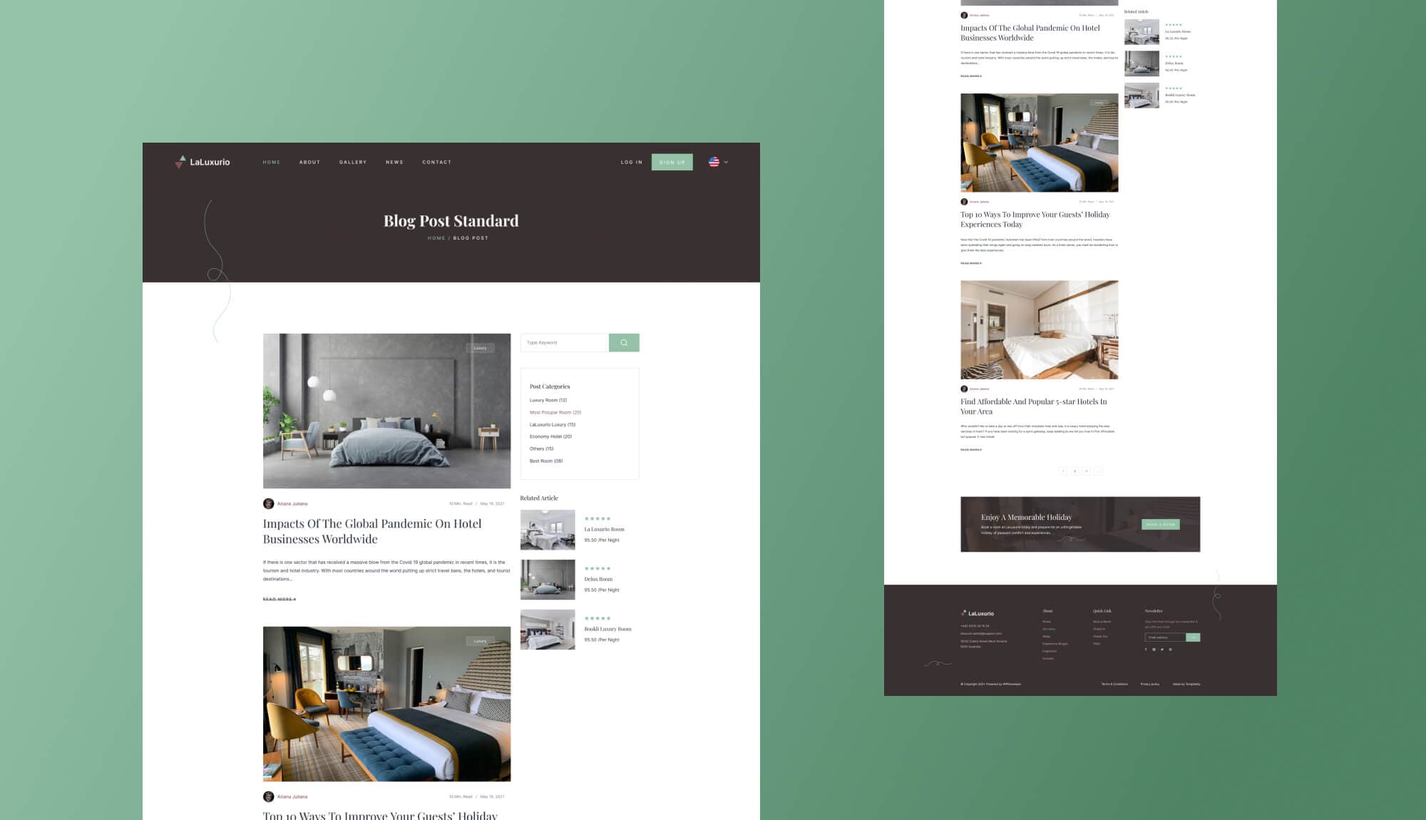 LaLuxurio Blog Standard Page Banner