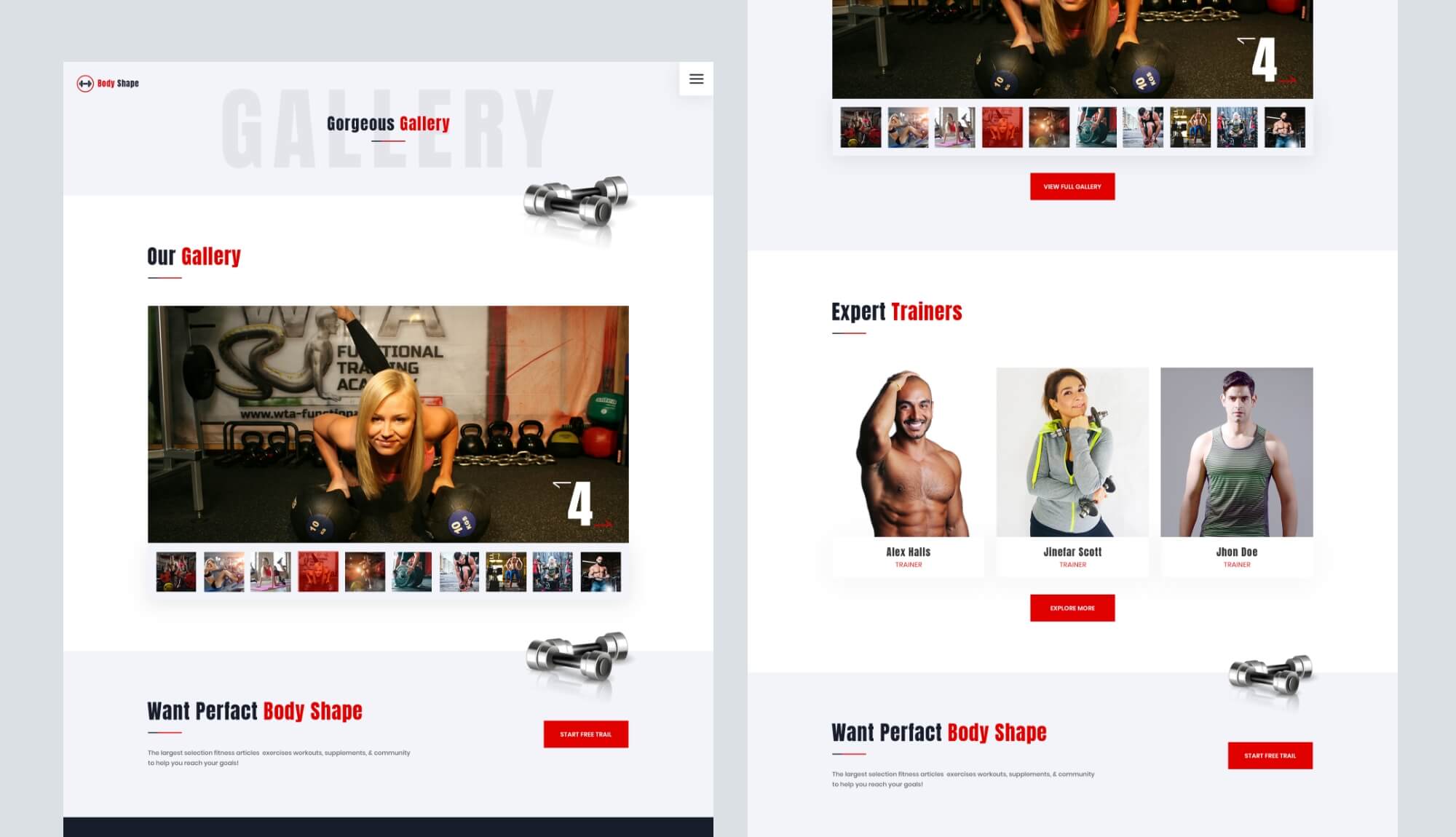 FitCut Fitness Gallery Banner