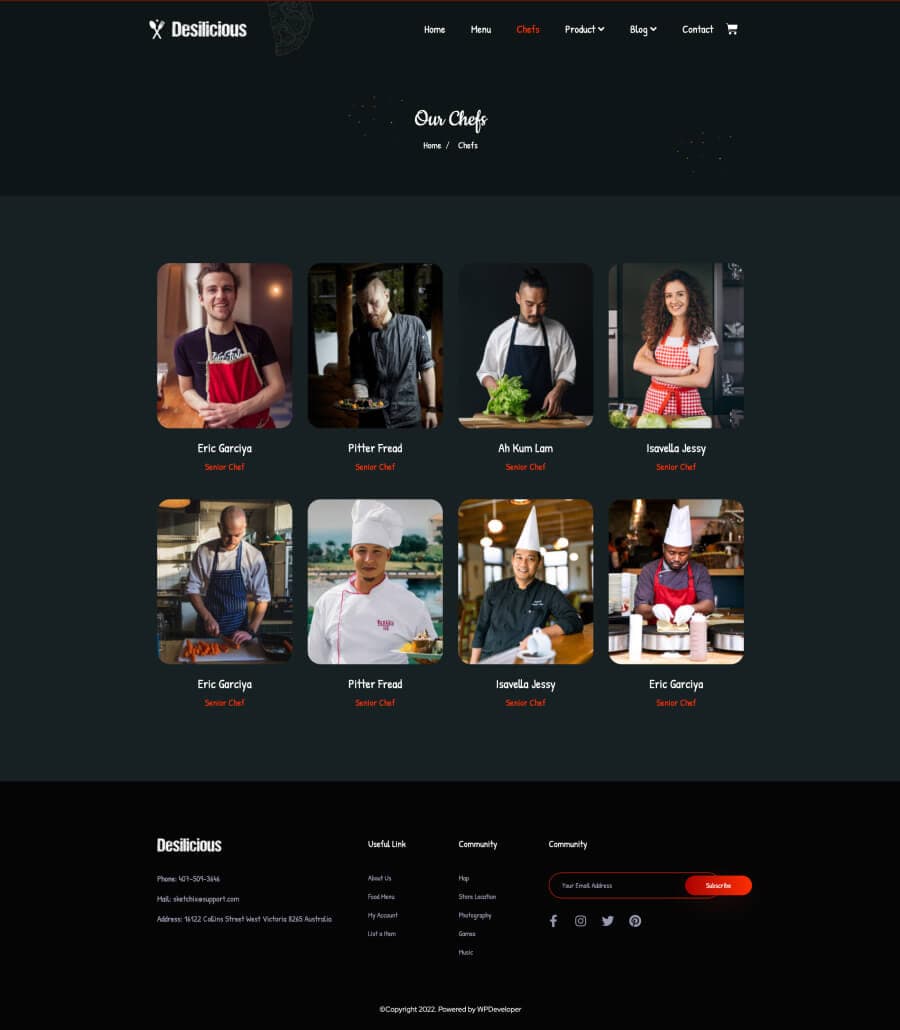 Desilicious Chefs Page thumbnail