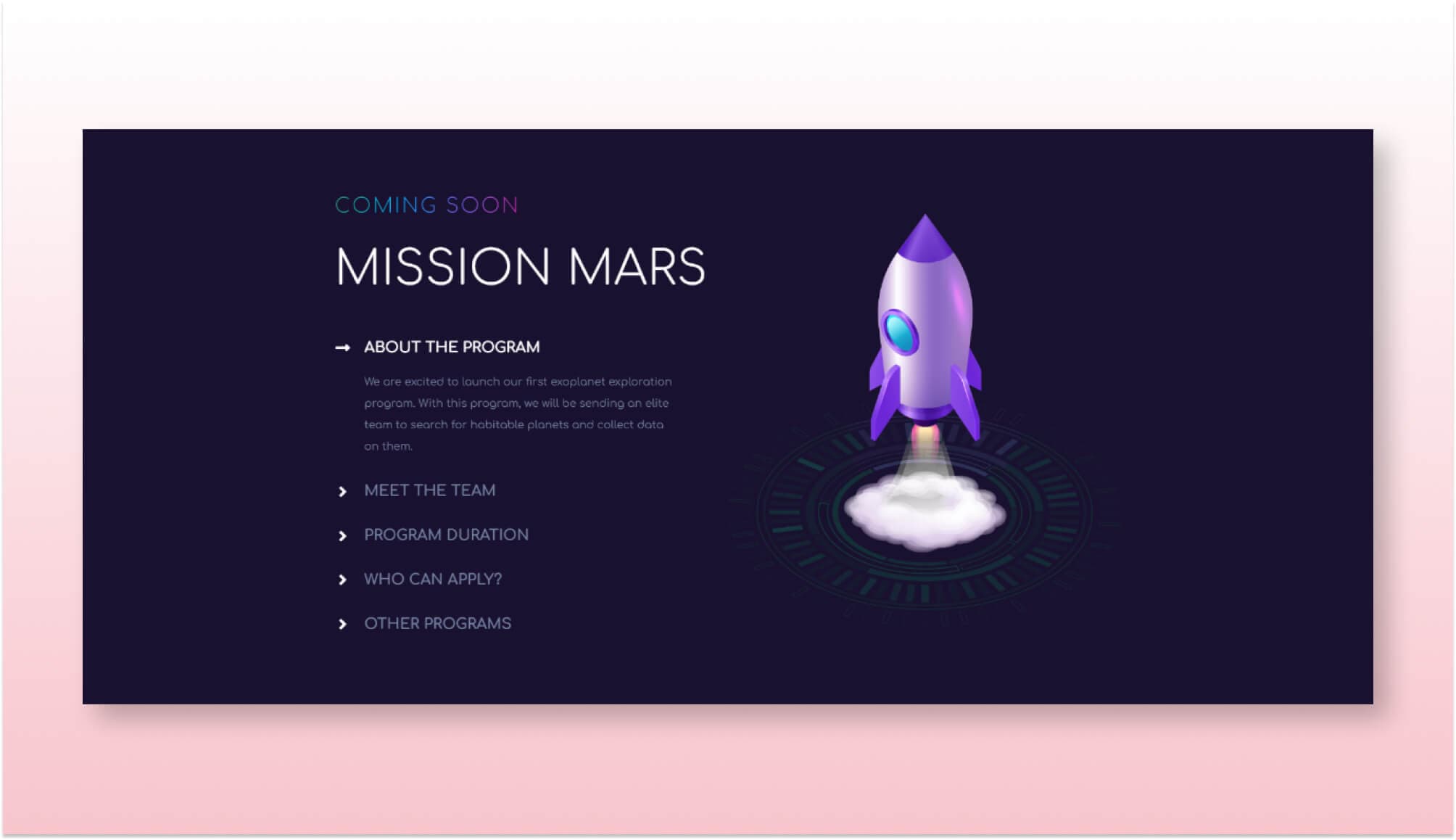 Parallax Pro Coming Soon Section For Gutenberg Banner