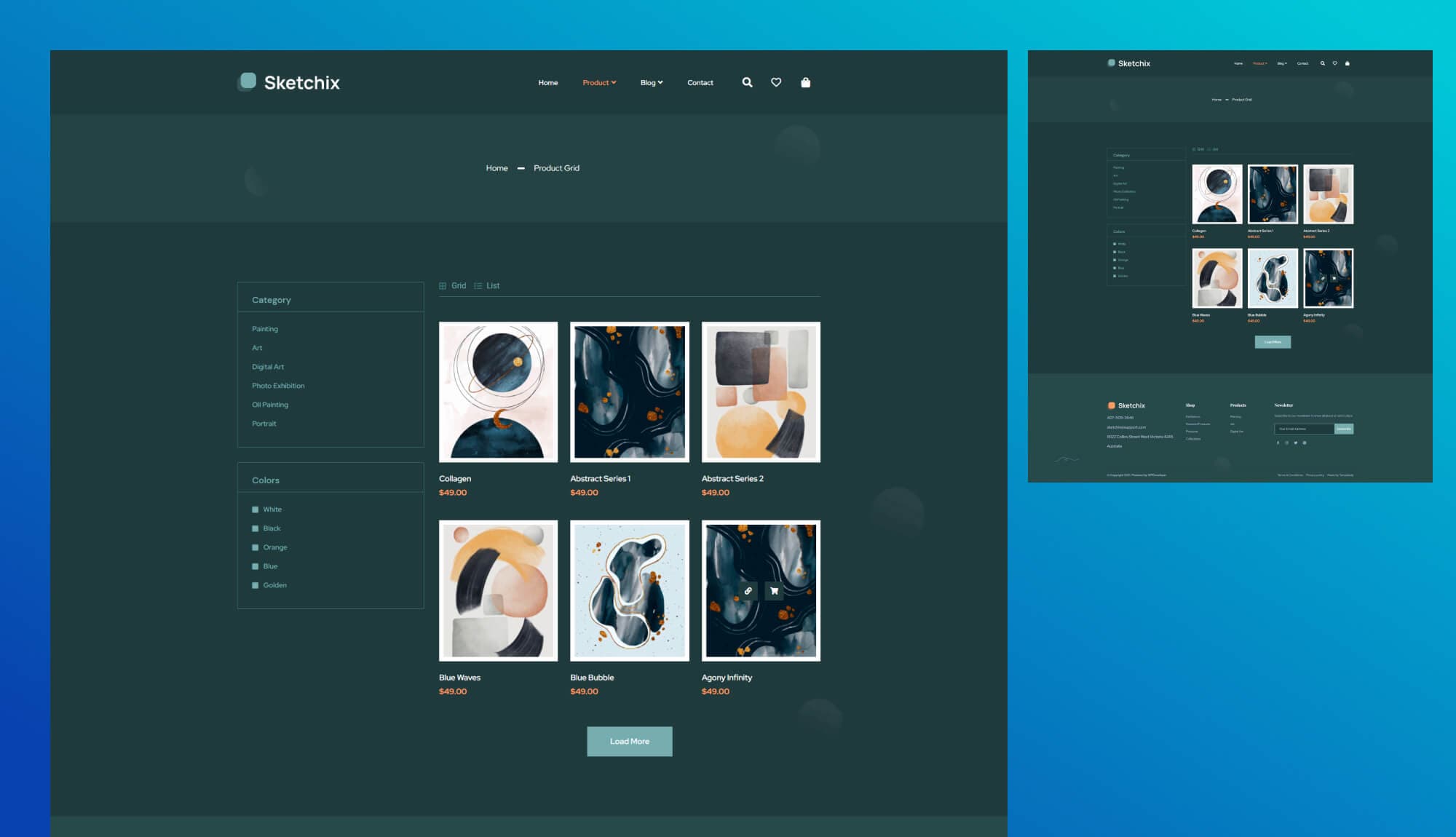 Sketchix Product Grid Page Banner