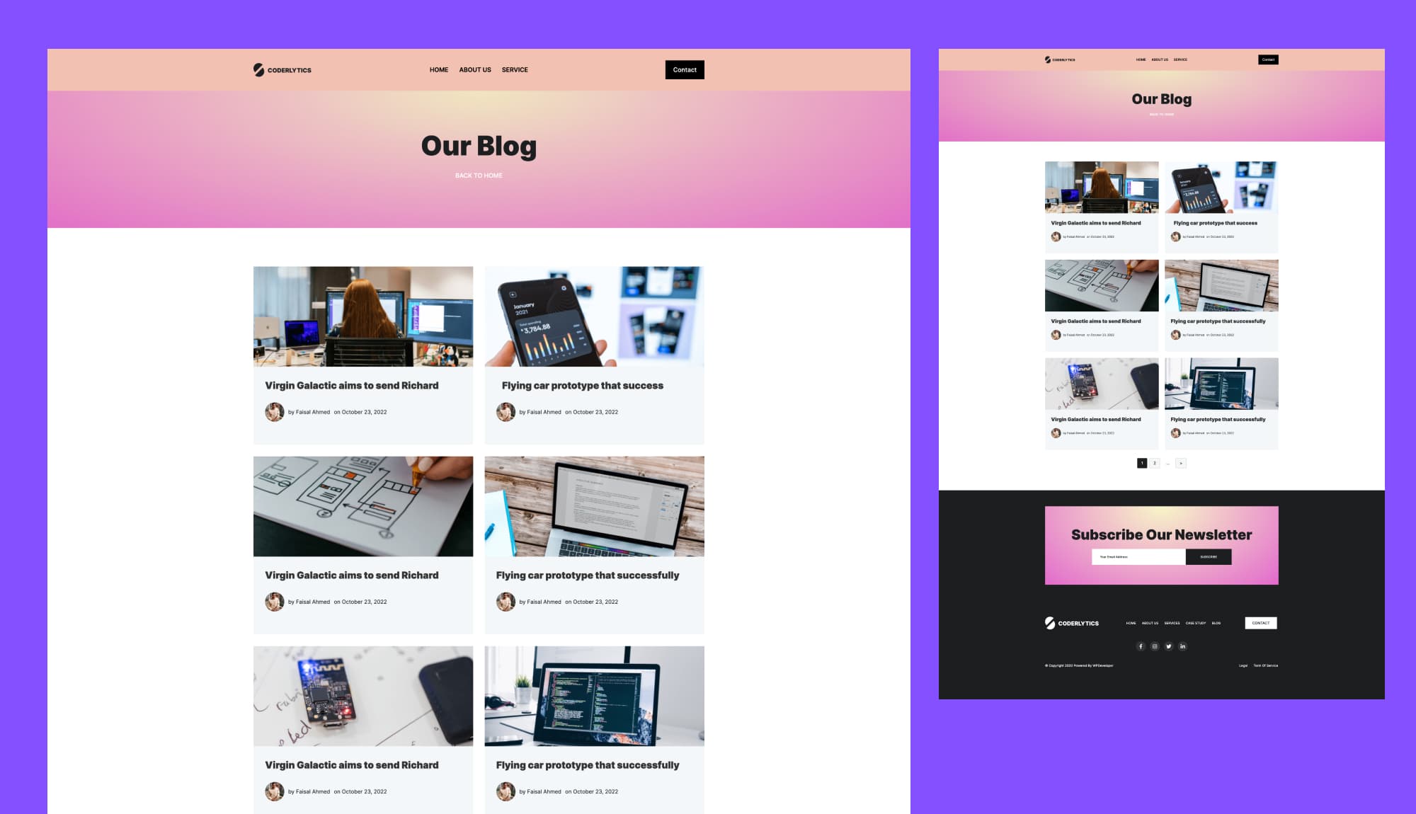 Coderlytics Blog Page For Gutenberg Banner