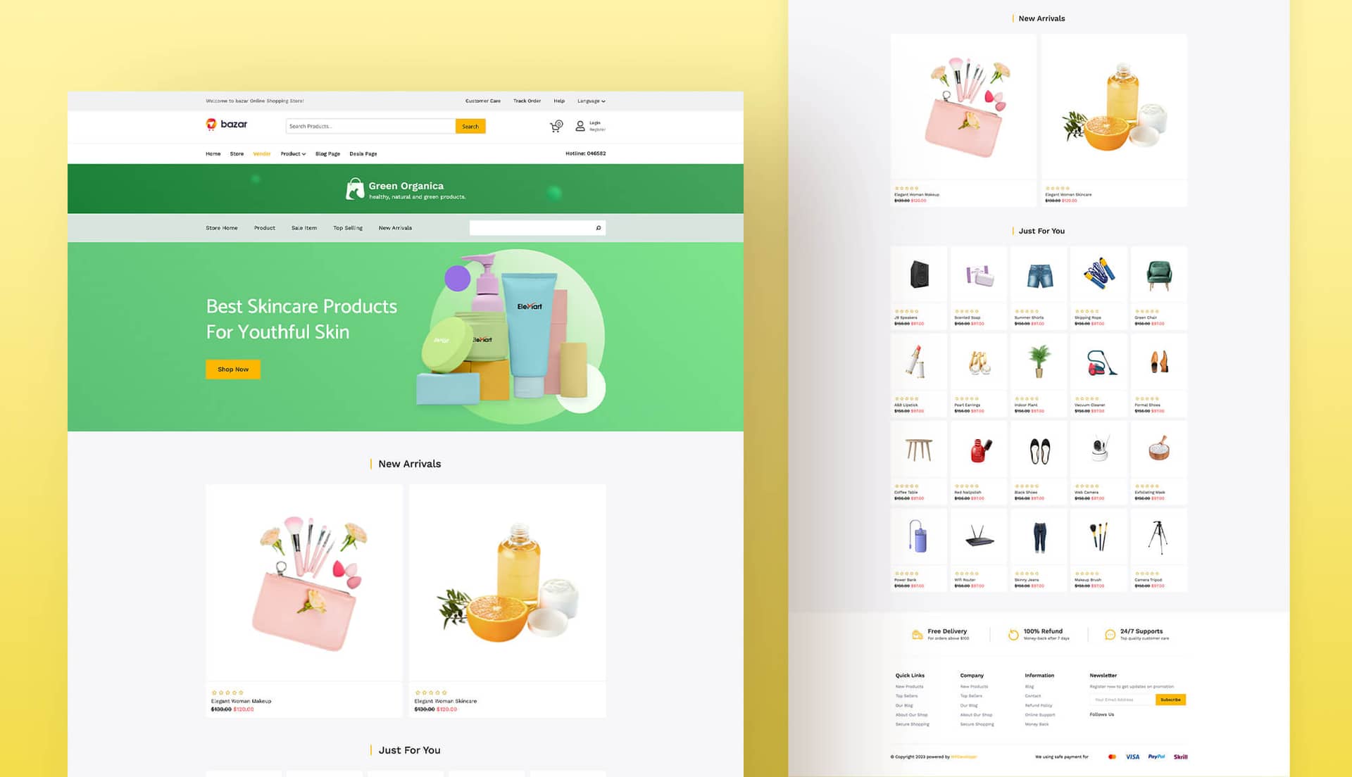 Bazar Vendor Page For Gutenberg By Templately