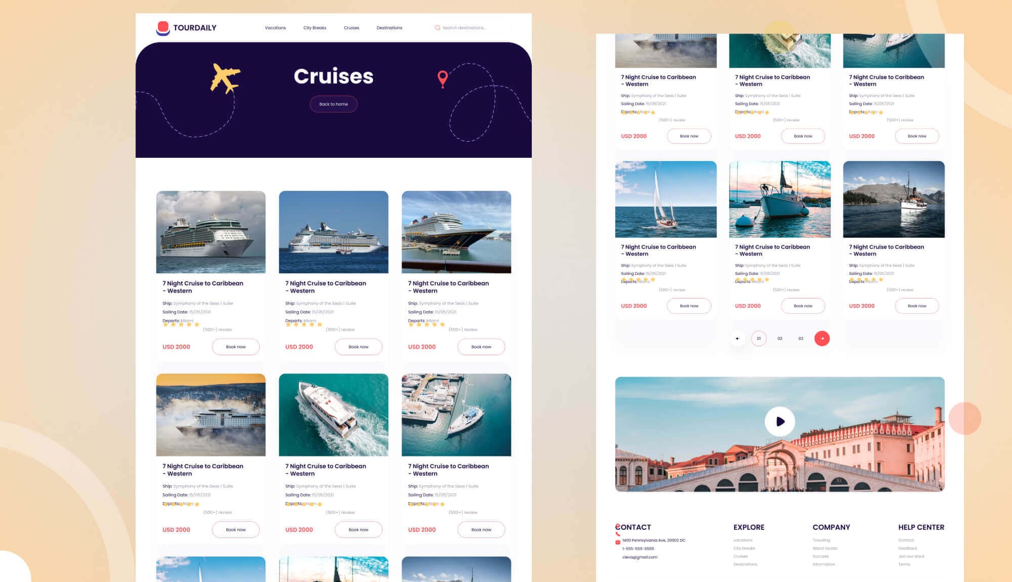 TourDaily Cruises Page Banner