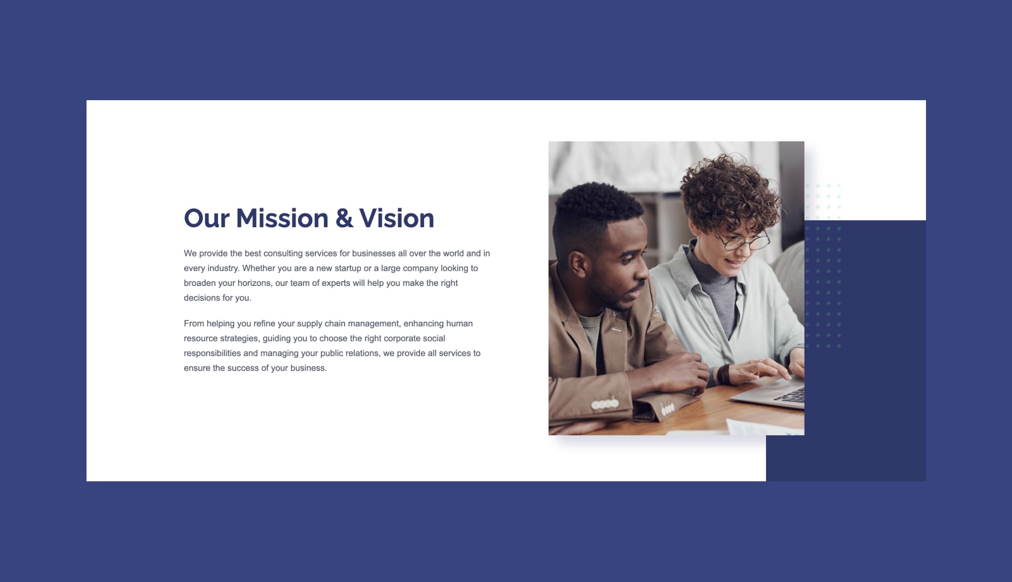 BusinessCube Info Section Banner