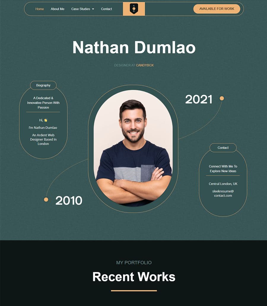 SleekResume Home Page thumbnail