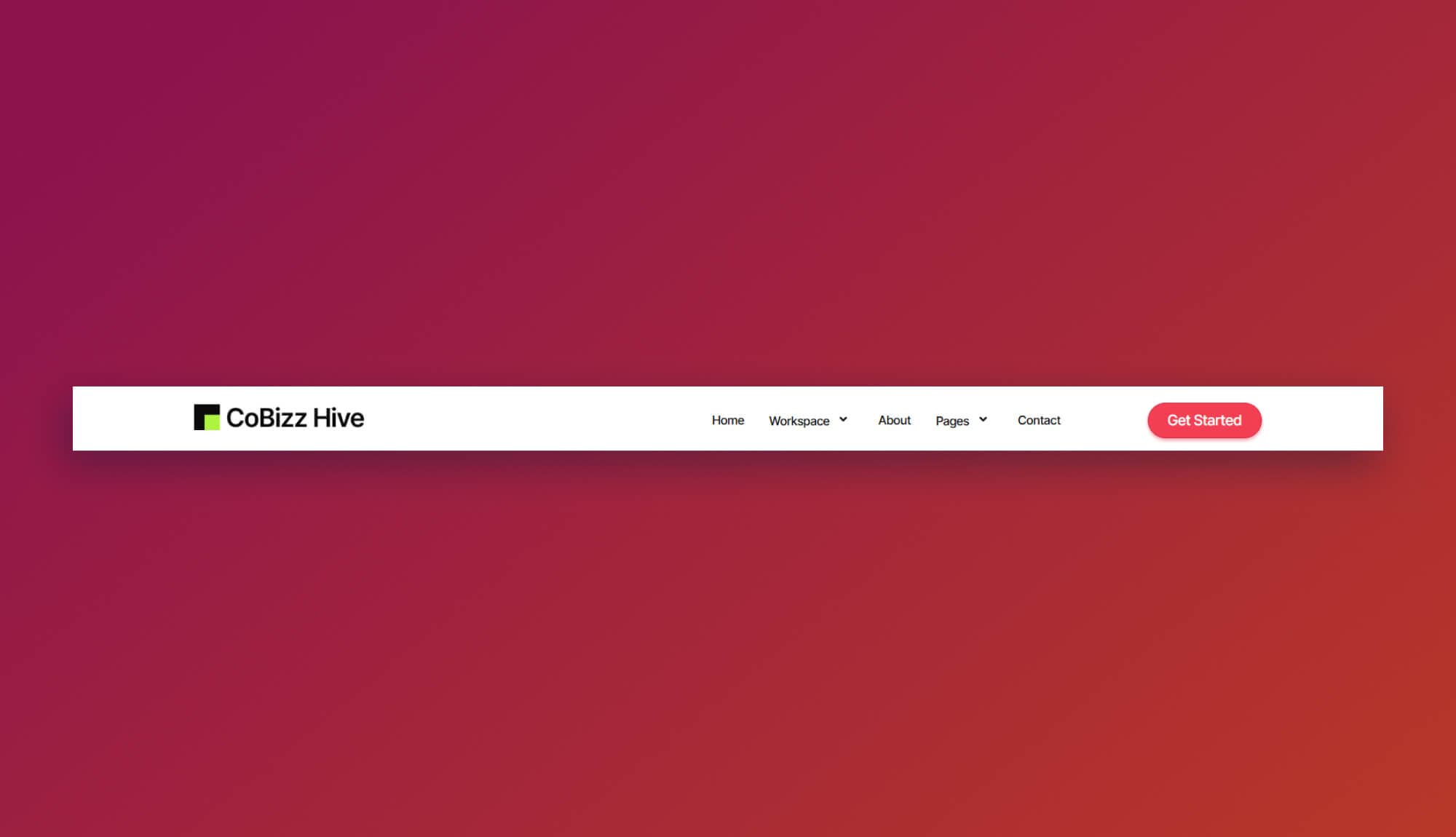 CobizzHive Header Section By Templately