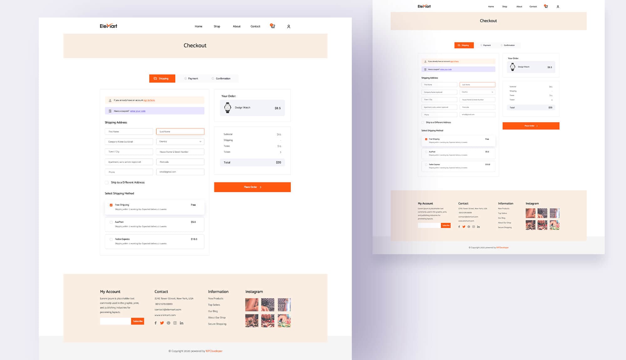 EleMart Checkout Banner