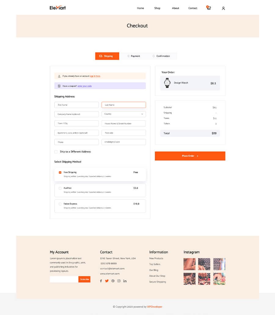 EleMart Checkout thumbnail