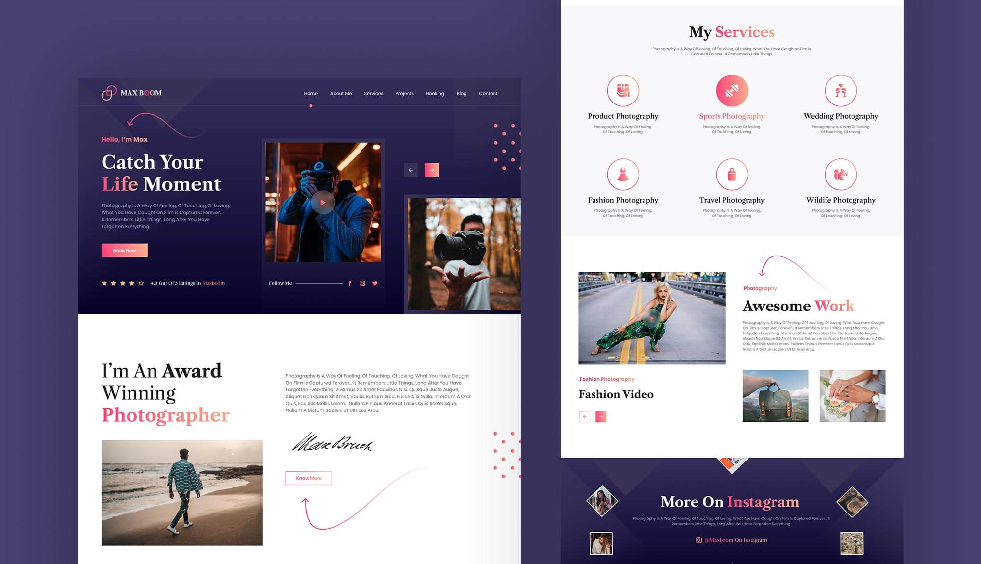 Max Boom Home Page Banner