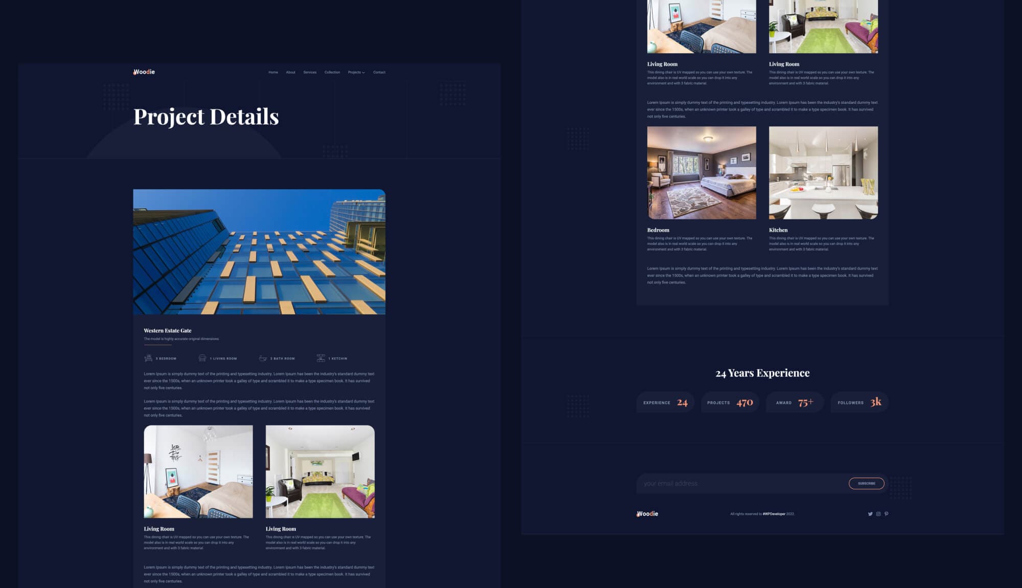 Woodie Project Details Page For Gutenberg By Templately