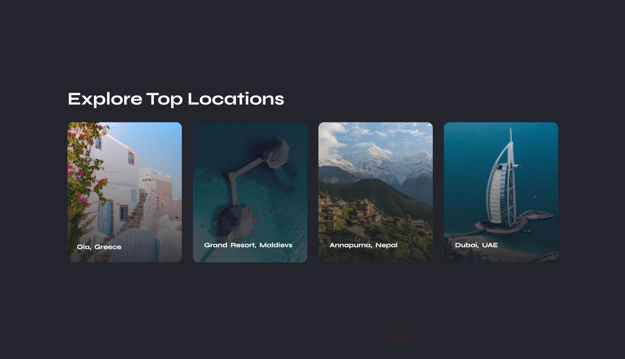 ExploreLy Top Location Section For Gutenberg Banner