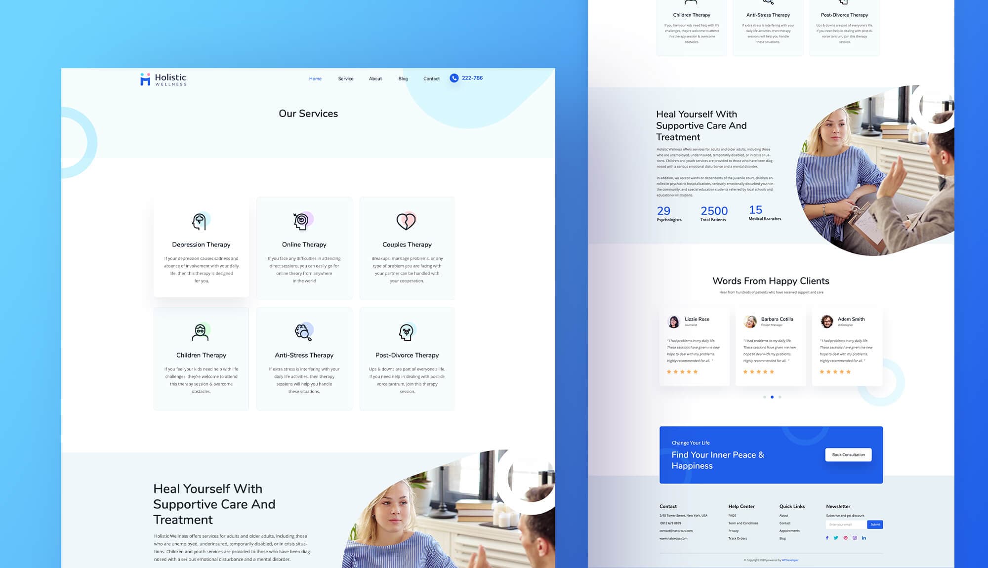 Holistic Wellness Services Page Banner