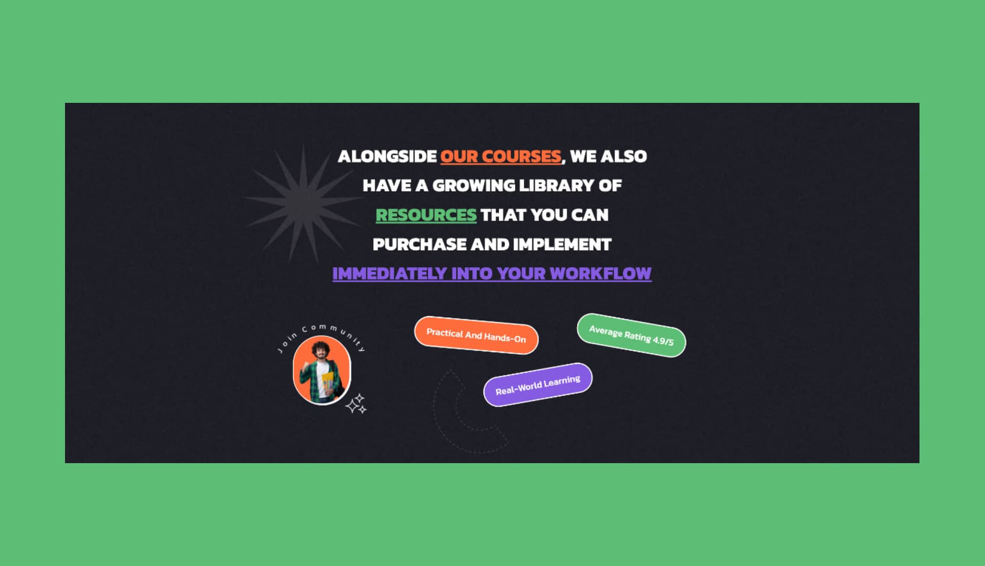 NextLearn Info Section By Templately