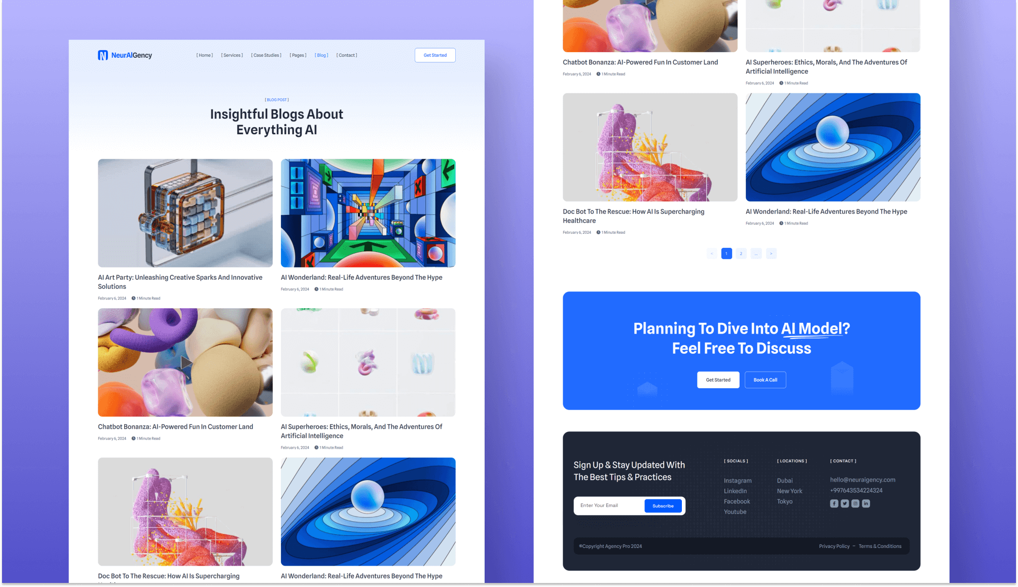 NeurAIGency Blog Page By Templately