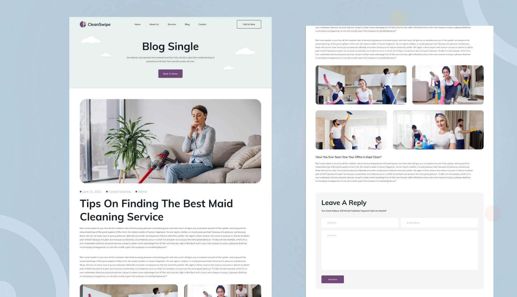 CleanSwipe Blog Details Page Banner