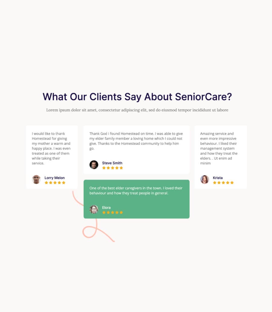 Homestead Testimonial Section thumbnail