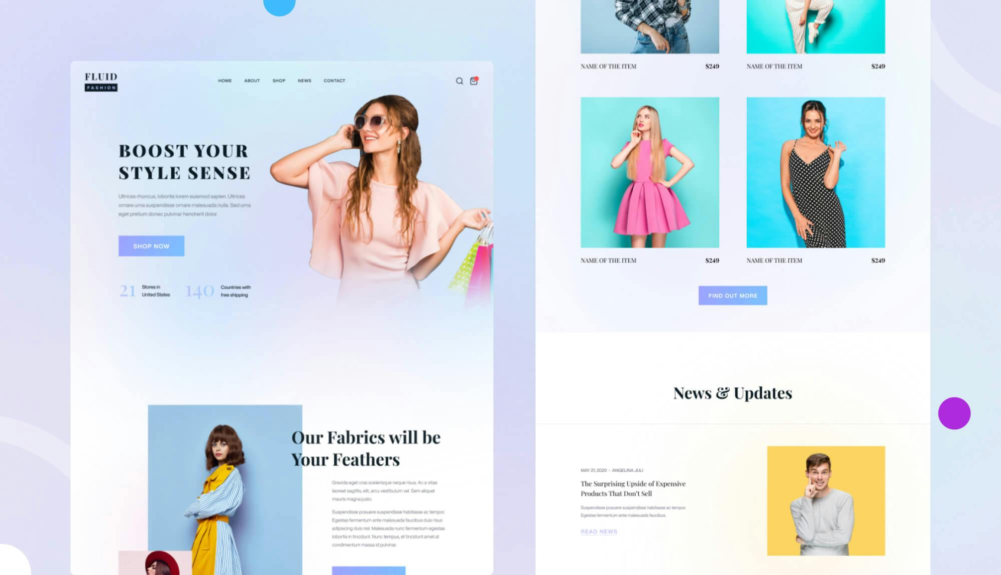 Fluid Fashion Footer Banner