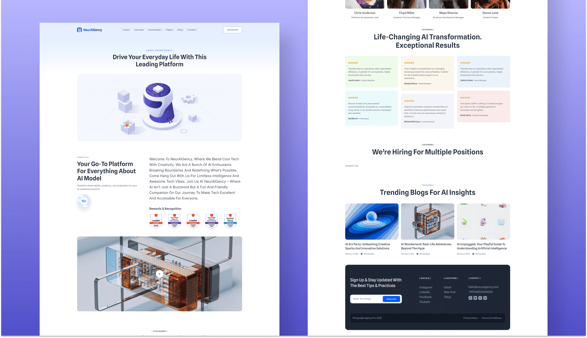 NeurAIGency About Page By Templately