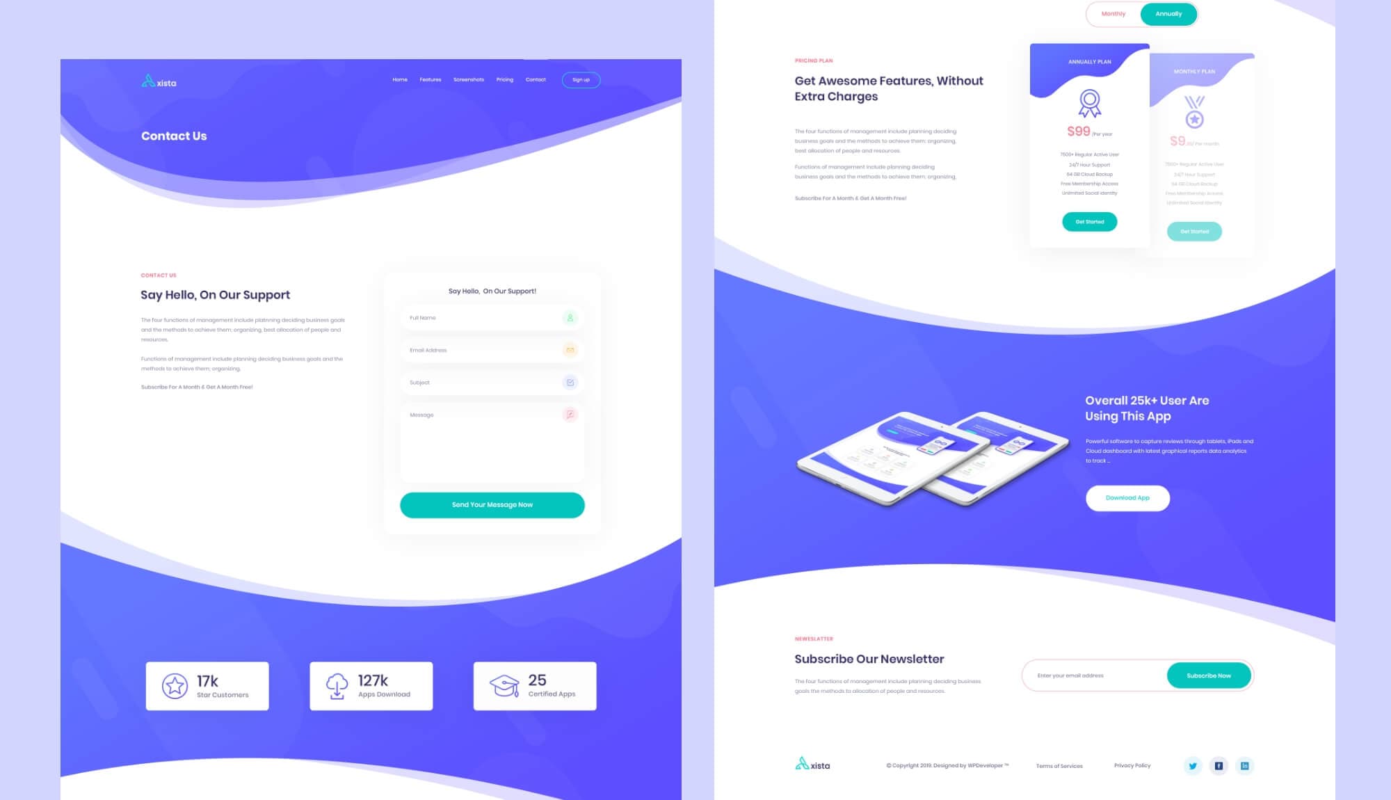AppMentor App Landing Contact page (lite) Banner