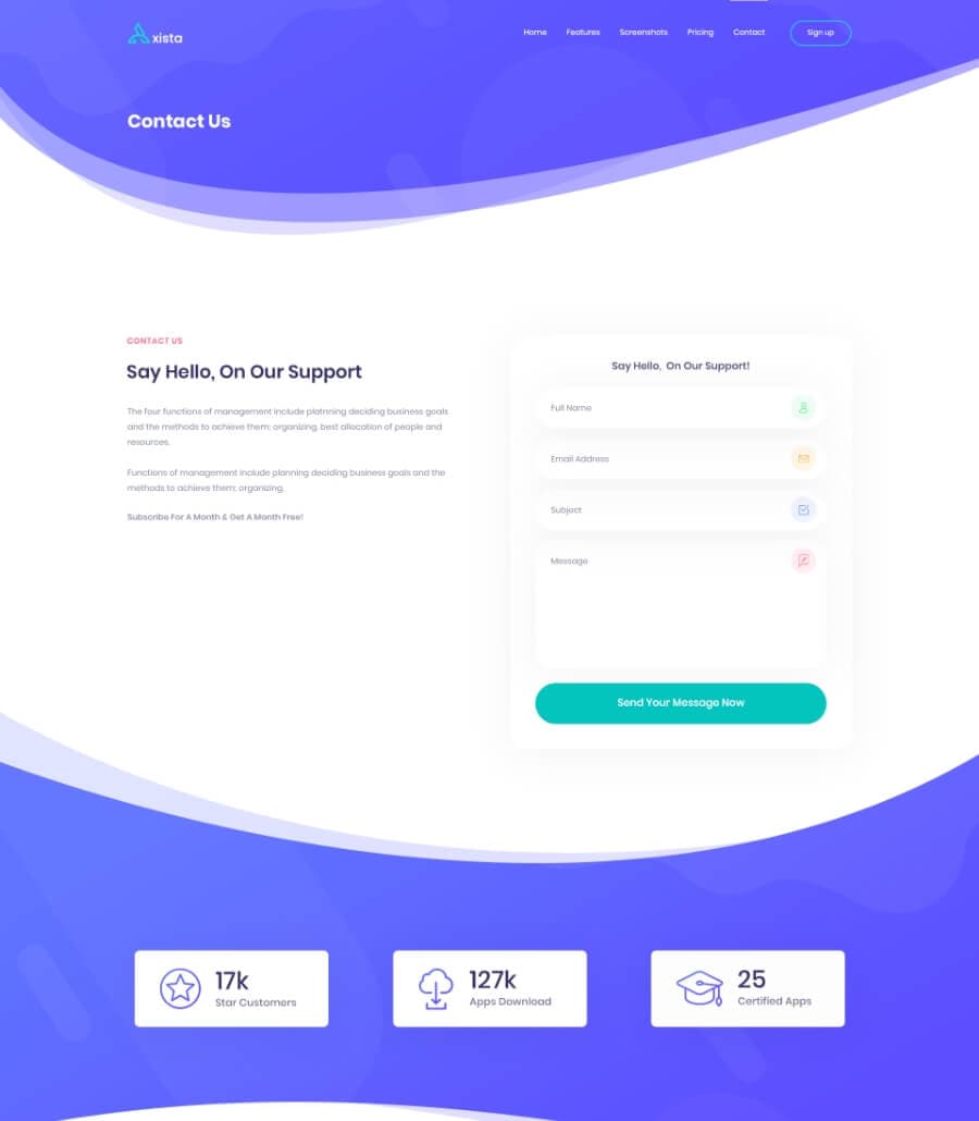 AppMentor App Landing Contact page (lite) thumbnail