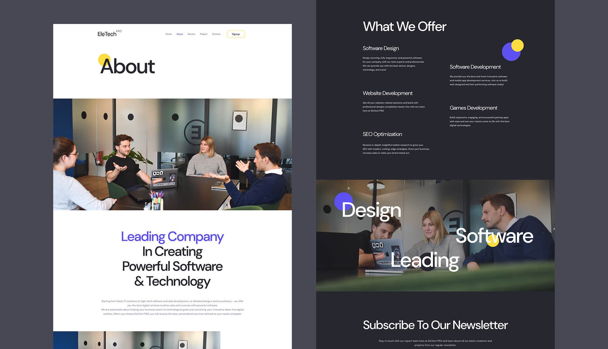 EleTech About Page Banner