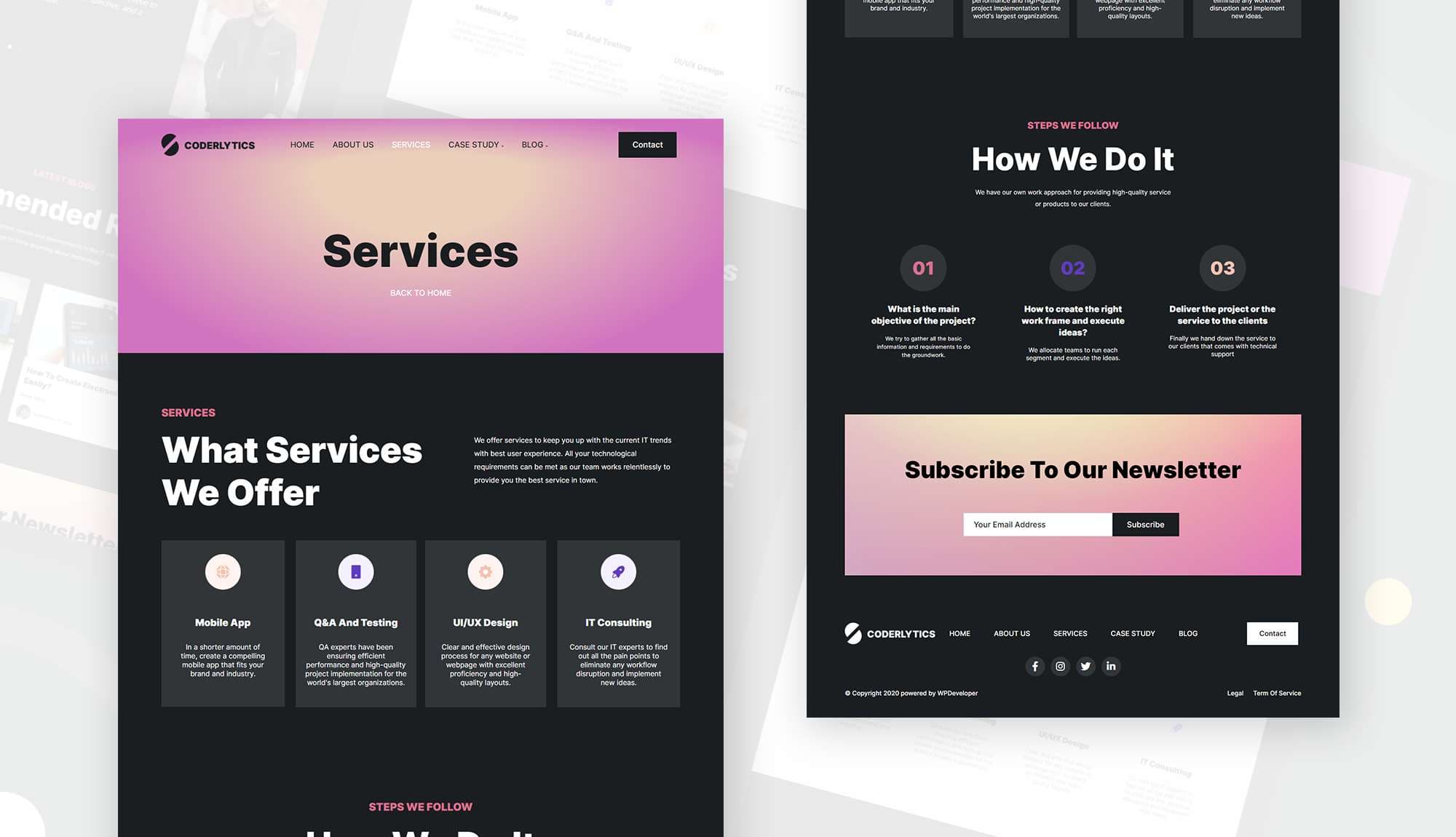 Coderlytics Services Page Banner