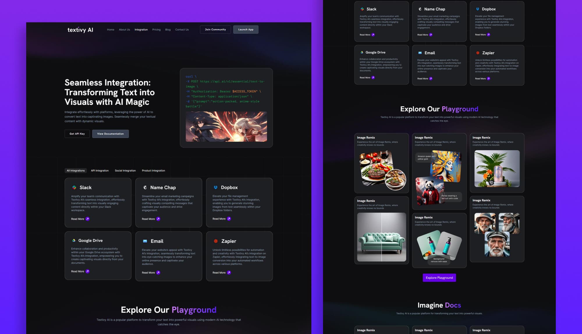 Textivy AI Integration Page For Gutenberg Banner