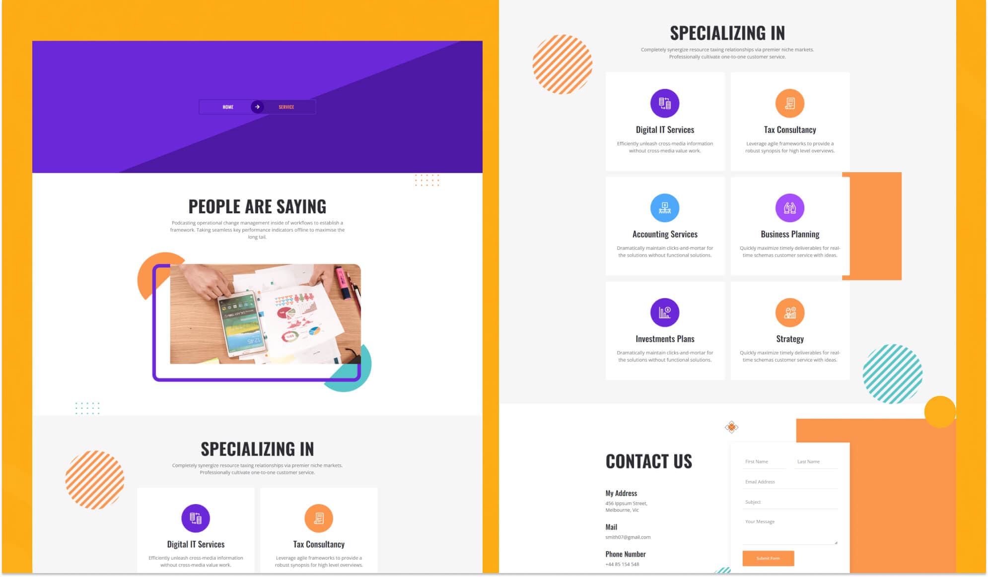 Smith Consulting Service Page For Gutenberg By Templately