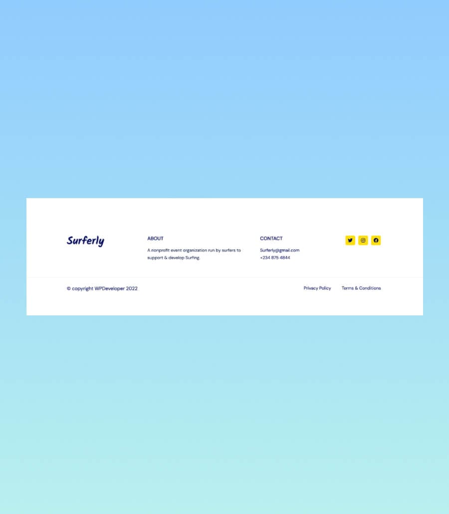 Surferly Footer thumbnail