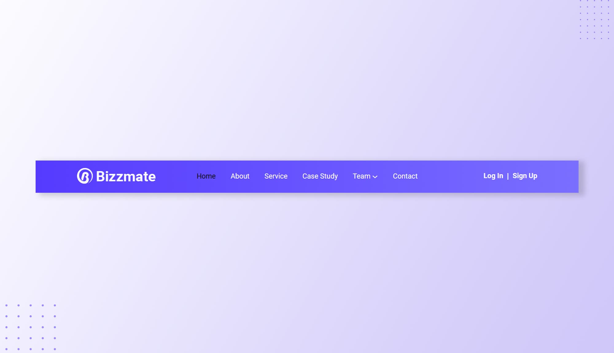 Bizzmate Header Section For Gutenberg By Templately