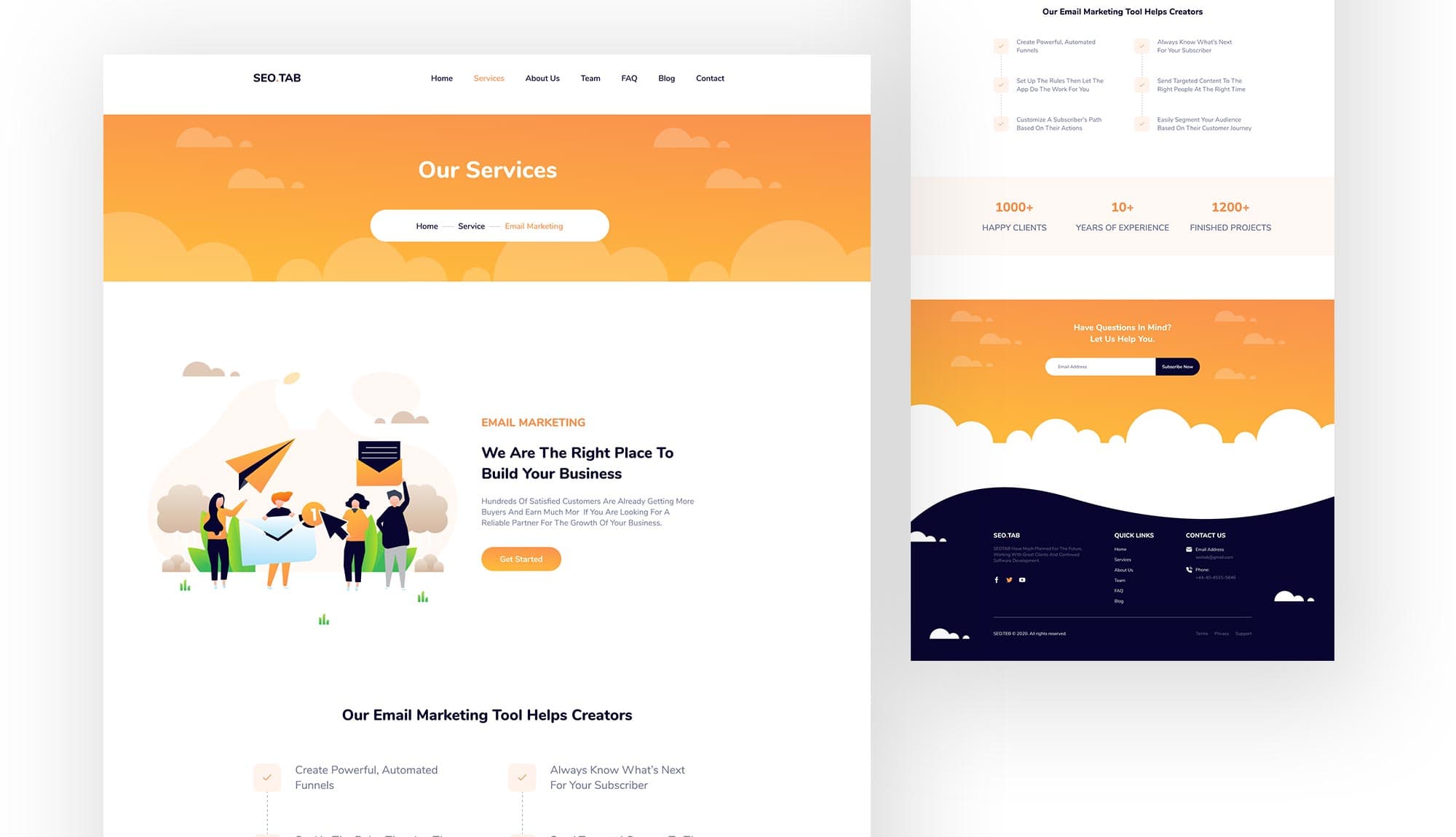 SEO Tab Service Details Page Banner