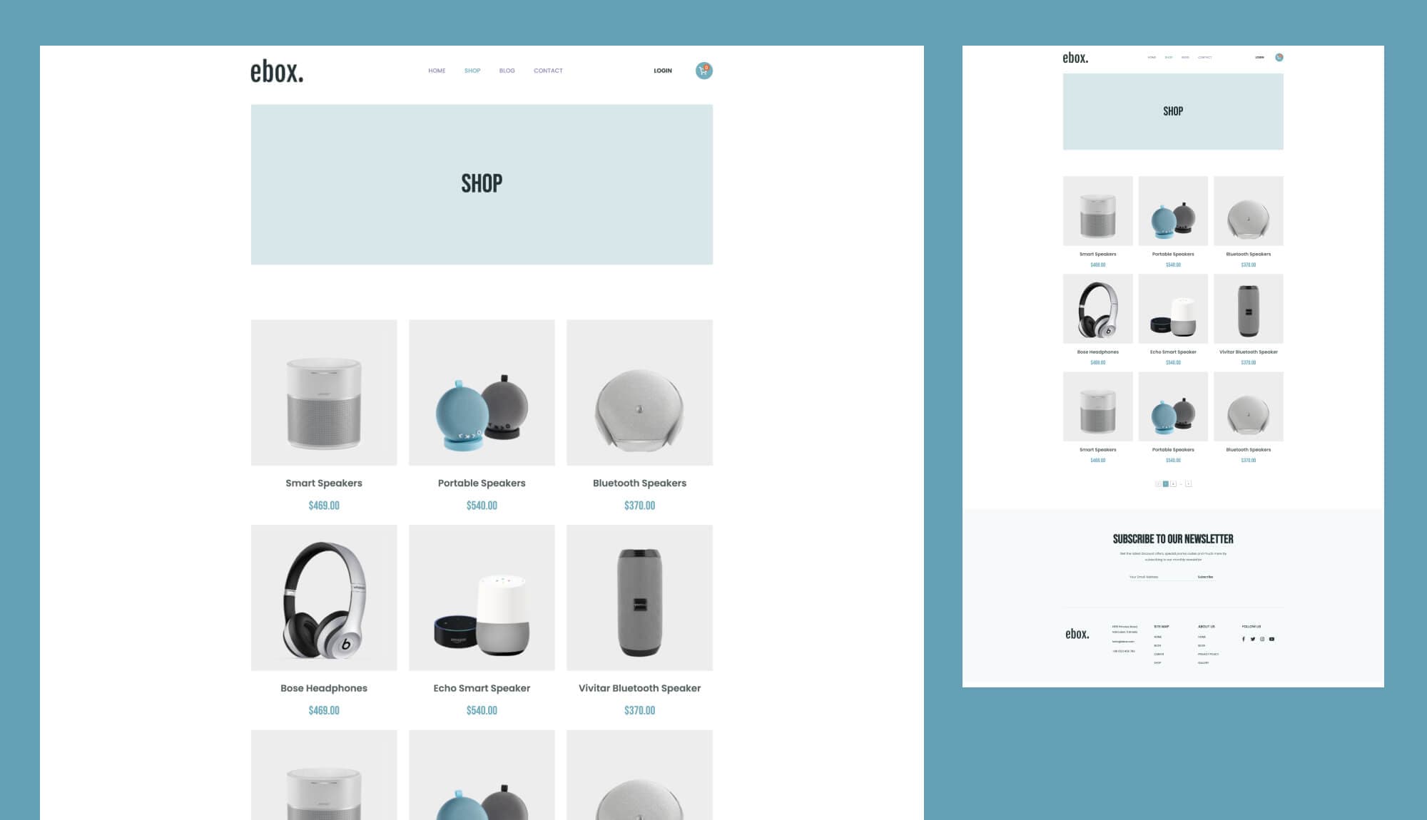 Ebox Shop Page For Gutenberg By Templately