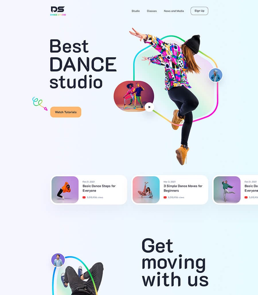 Dance Studio Landing Page thumbnail