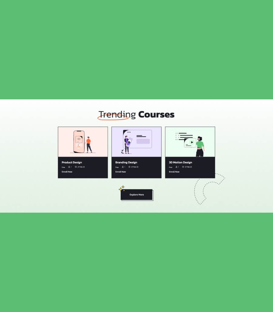 NextLearn Trending Courses Section thumbnail