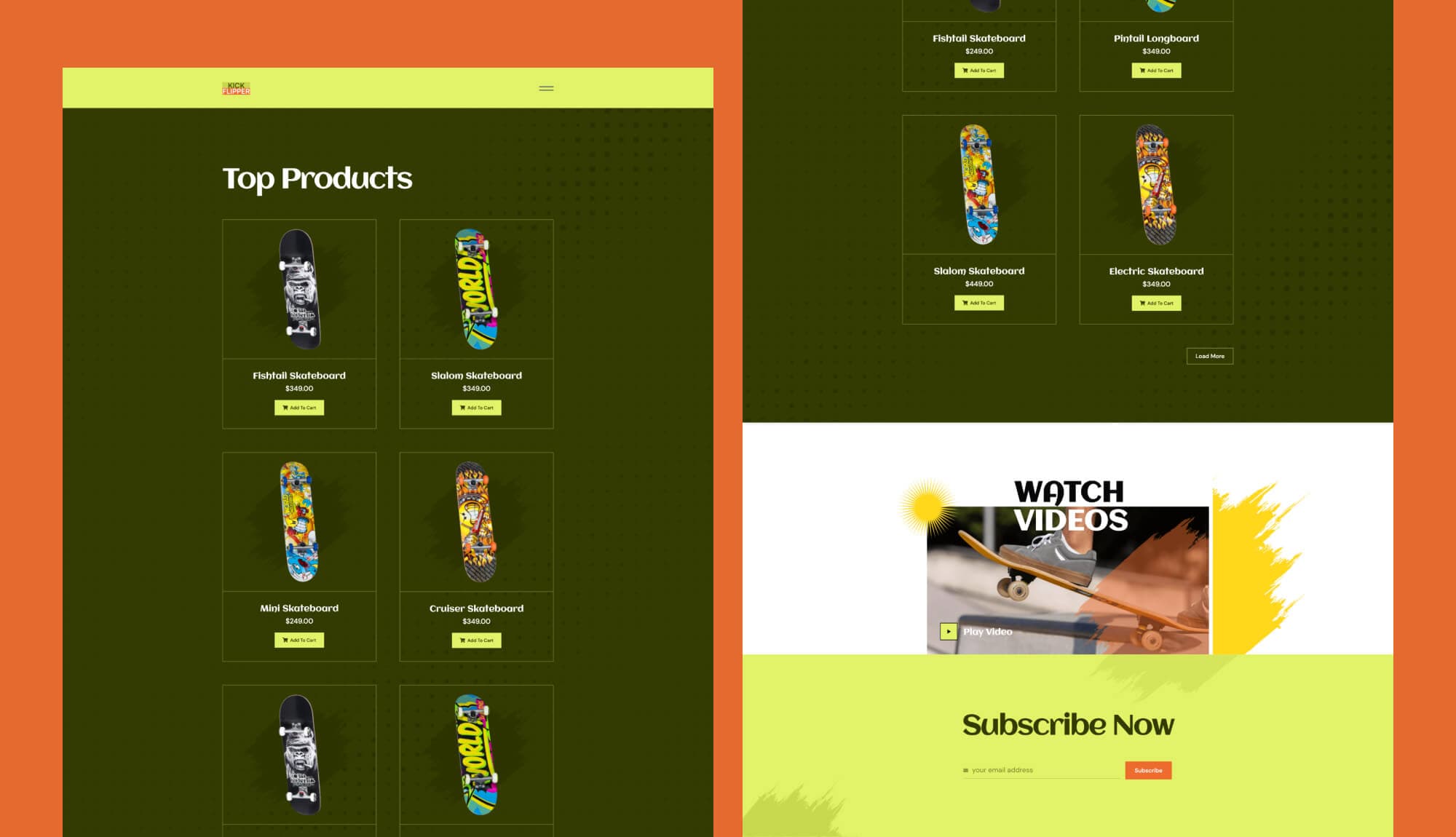 Kick Flipper Product Page Banner