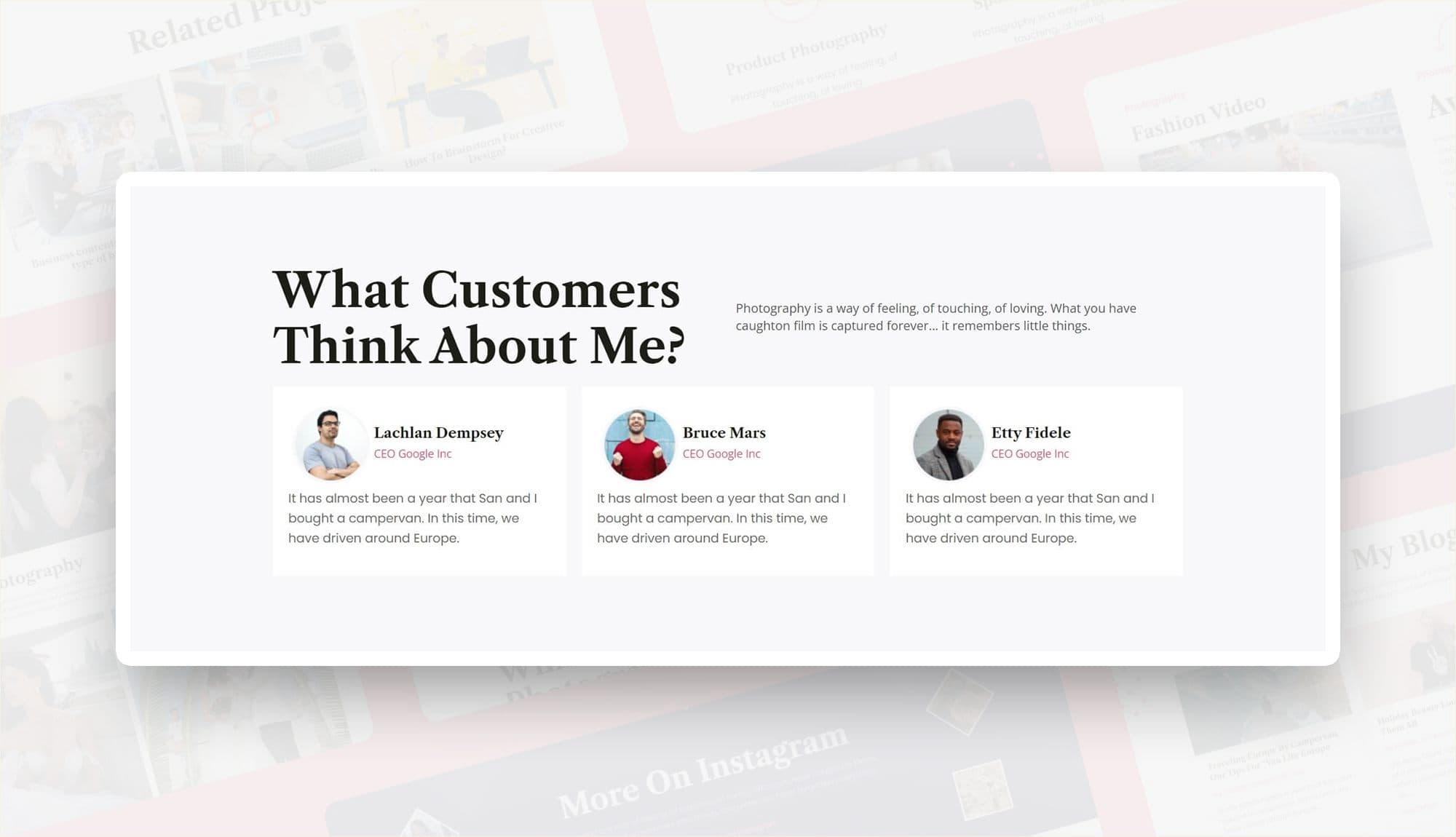 Max Boom Testimonial Section For Gutenberg By Templately