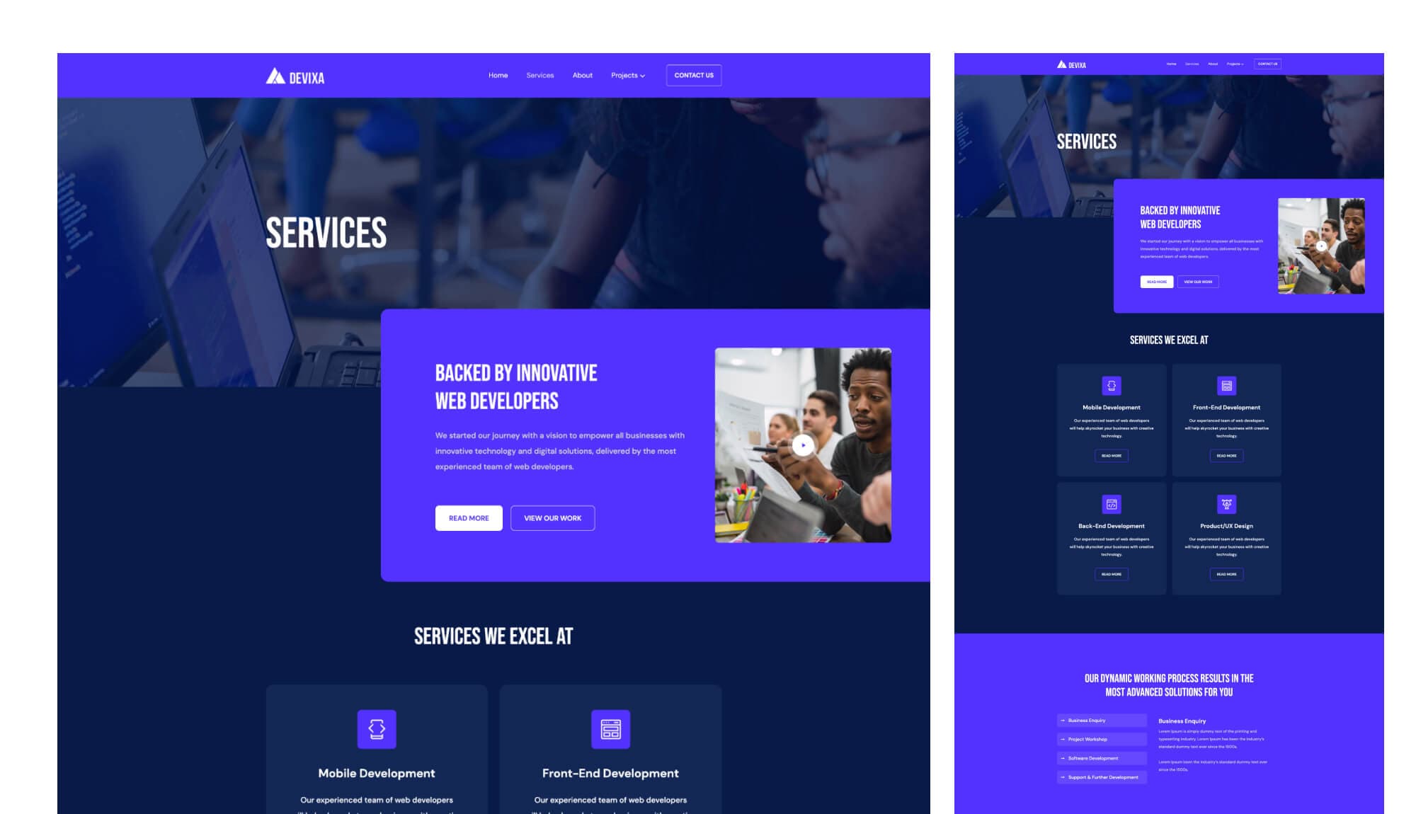 Devixa Services Page For Gutenberg By Templately