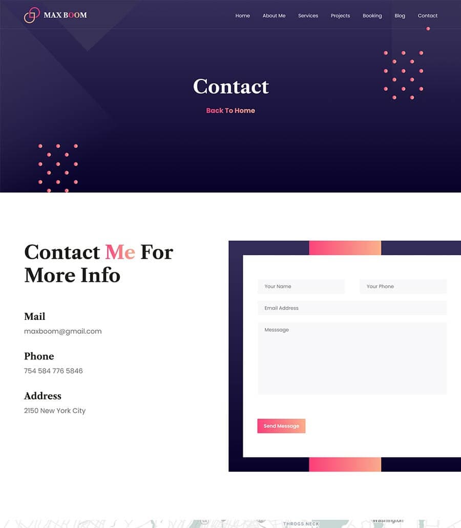 Max Boom Contact Page thumbnail